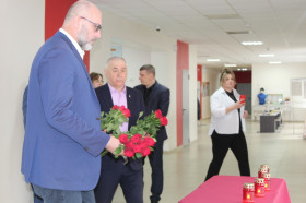 Головчинскую школу посетил олимпийский чемпион, директор Ассоциации «Волейбольный клуб «Белогорье» Сергей Тетюхин.